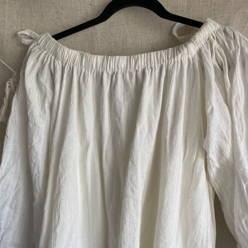 Cleobella White Off-Shoulder Mini Dress - Picture 10 of 13